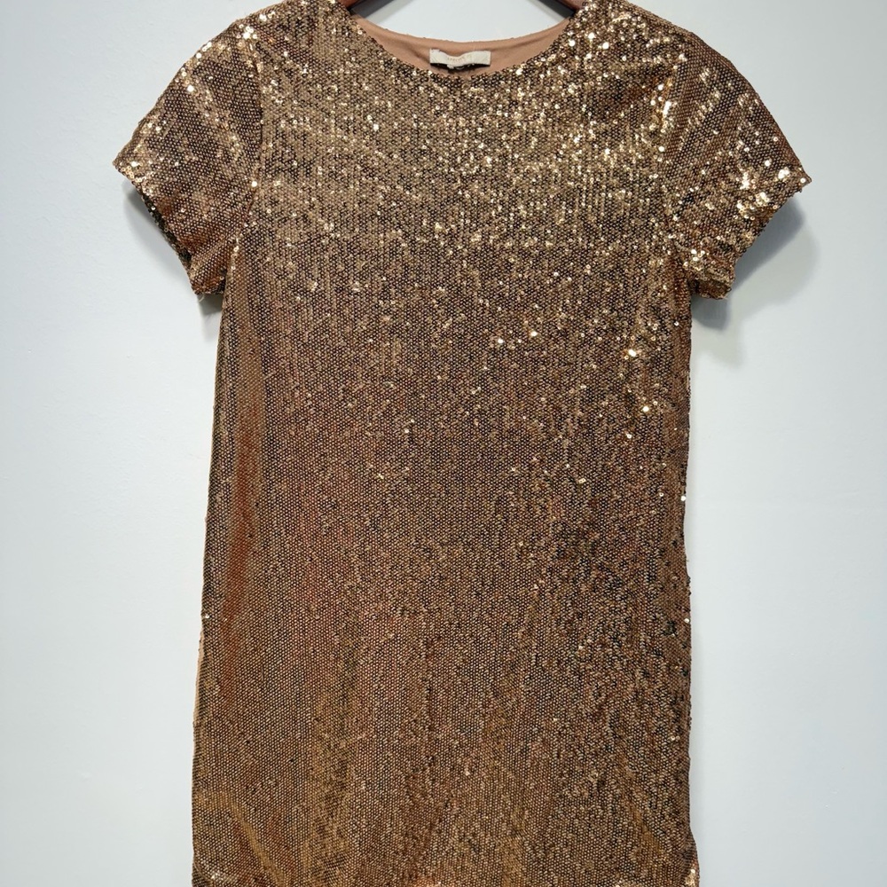 Forever 21 Shimmering Gold Kids Dress